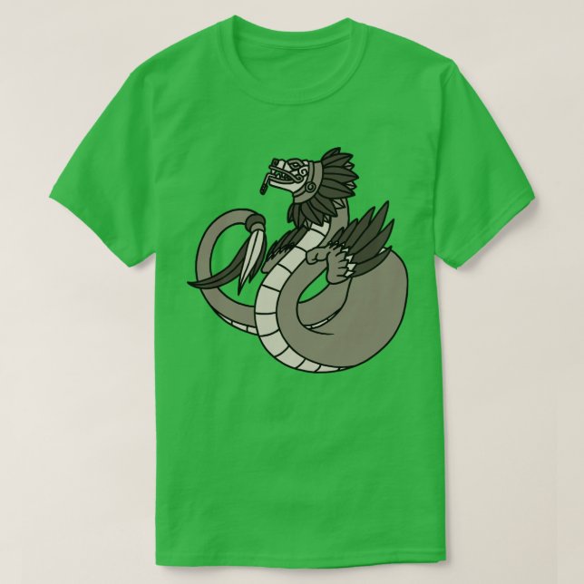 Quetzalcoatl Aztec Feathered Serpent Mayan Inca To T-Shirt (Design Front)