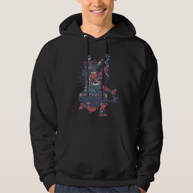 Quetzalcoatl  Aztec God of Wind and Air  Aztec Dei Hoodie (Front)