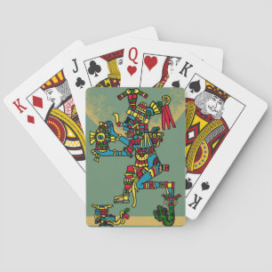 Quetzalcoatl. Aztec Tribal. Playing Cards