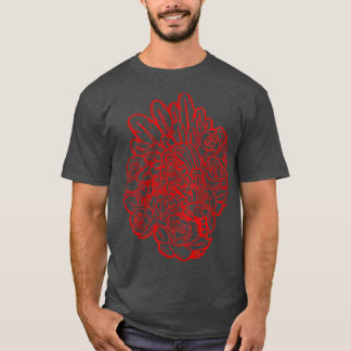 Quetzalcoatl Roses Ancient Aztec Serpent Mayan Inc T-Shirt