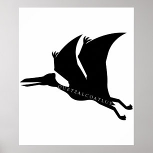 Quetzalcoatlus Pterosaur Prehistoric Square Poster