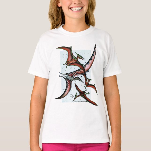 Quetzalcoatlus With Pterosaurs Shirt (Front)