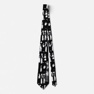 Queue, more queue Black BG Tie