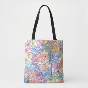 Quezon City Philippines Map Tote Bag