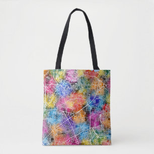 Quezon City Philippines Map Tote Bag