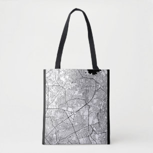 Quezon City Philippines Map Tote Bag