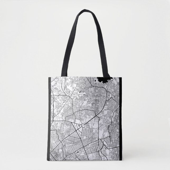  Quezon City Philippines Map Tote Bag (Front)