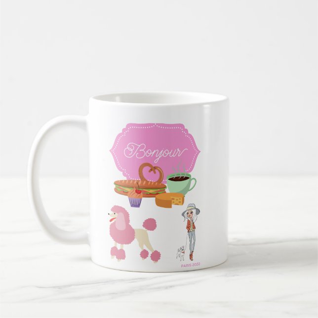 QUI BONJOUR COFFEE MUG (Left)