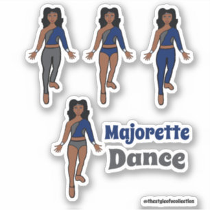 Quick Change  Dancer Stickers Navy Grey