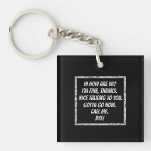 Quick Greetings Key Ring