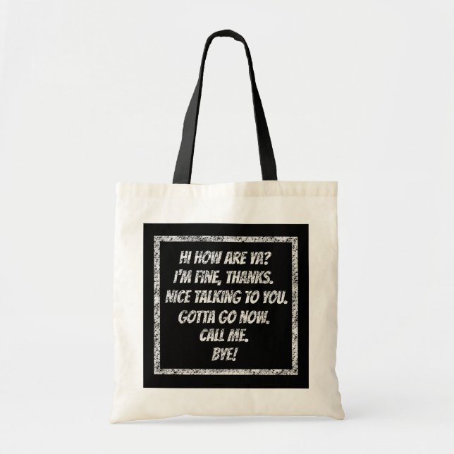 Quick Greetings Tote Bag (Front)