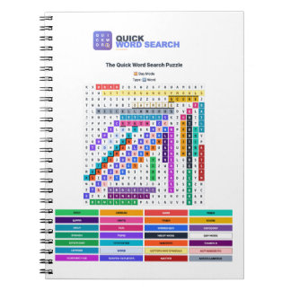 Quick Word Search — Day Mode Notebook