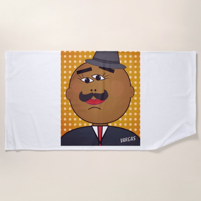 Quickdraw Art Beach Towel (Front)