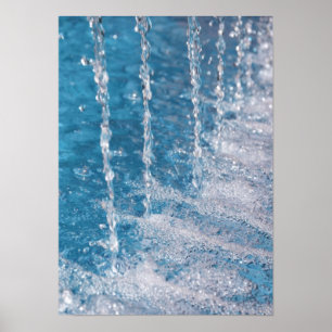 Quickly running water poster