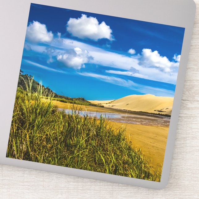 Quicksand stream near 90-Mile Beach, New Zealand (Detail)