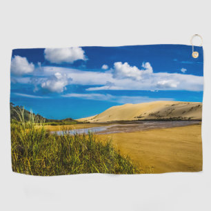 Quicksand stream near 90-Mile Beach, New Zealand Golf Towel