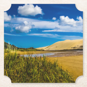 Quicksand stream near 90-Mile Beach, New Zealand Paper Coaster