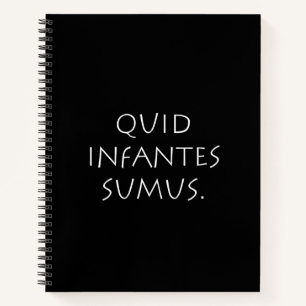 Quid infantes sumus notebook