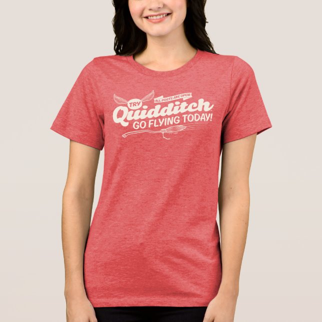 QUIDDITCH™ Recruitment Poster Tri-Blend Shirt (Front)
