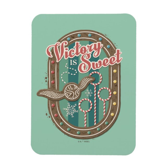 QUIDDITCH™ Victory is Sweet Holiday Cookie Graphic Magnet (Vertical)