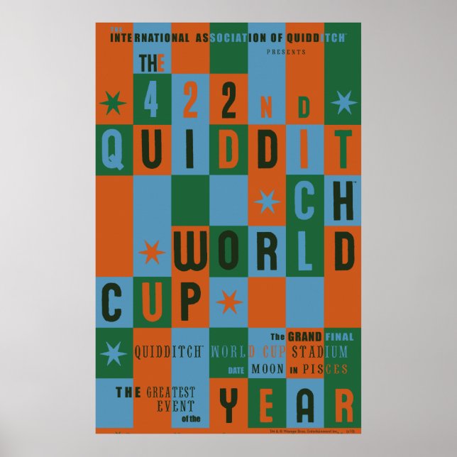 QUIDDITCH™ World Cup Checkerboard Poster (Front)