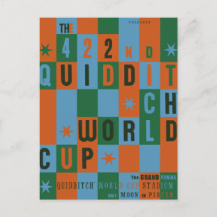 QUIDDITCH™ World Cup Chequerboard Poster Postcard