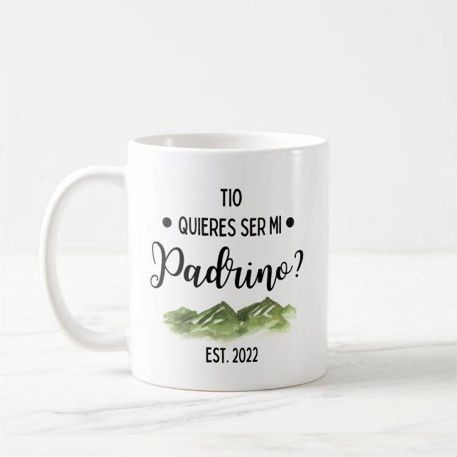 Quieres Ser Mi Padrino 2022 Mug (Left)