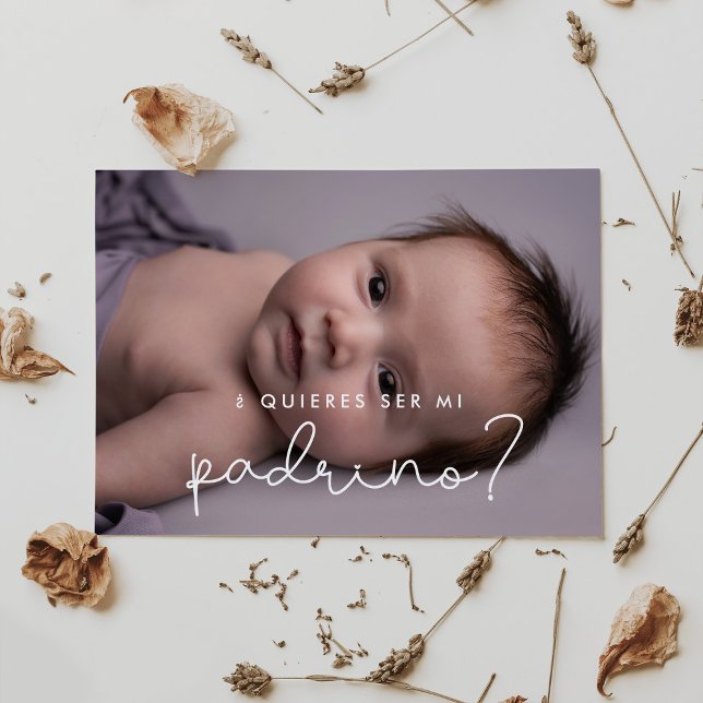 Quieres ser mi padrino Godfather proposal card (Creator Uploaded)