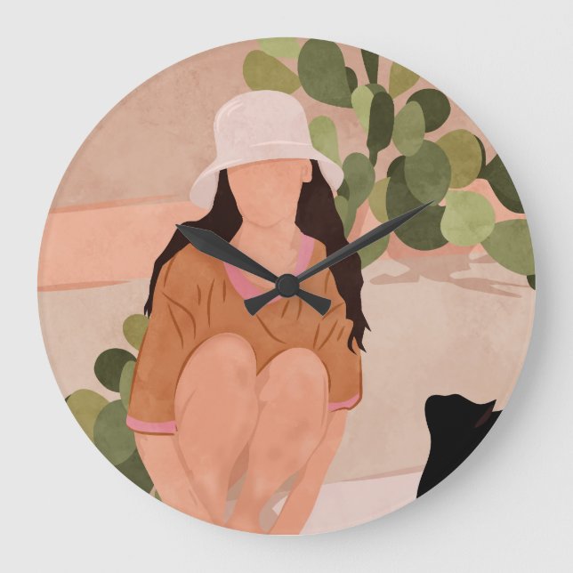 Quiet Afternoon Large Clock (Front)