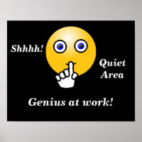 Quiet area -- poster art