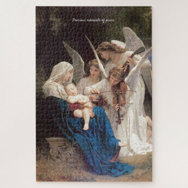 Quiet Baby Jesus Is Sleeping Angel Lullaby Script  Jigsaw Puzzle (Vertical)