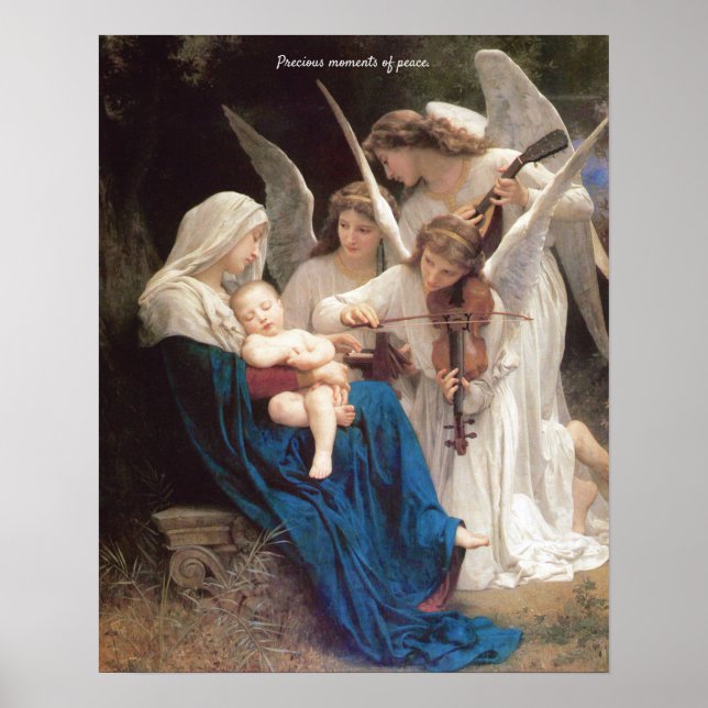 Quiet Baby Jesus Is Sleeping Angel Lullaby Script Poster (Front)