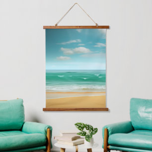 Quiet Beach Hanging Tapestry