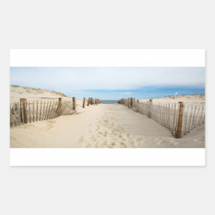 Quiet Beach Rectangular Sticker