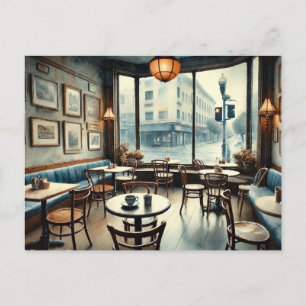Quiet Cafe in San Francisco Postcard
