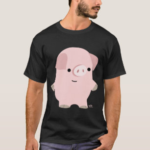 Quiet Cartoon Pig custom T-shirt