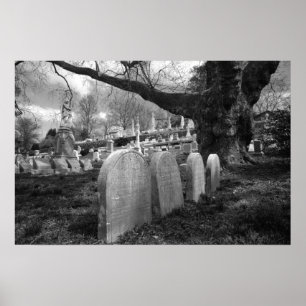 quiet cemetery poster