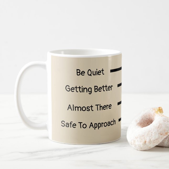 Quiet Coffee Mug (With Donut)