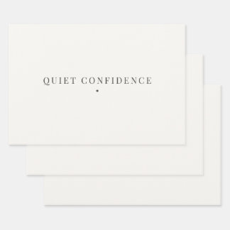 Quiet Confidence Minimalist Wrapping Paper