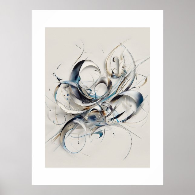 Quiet Confluence of Lines Poster (Front)