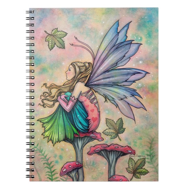 Quiet Contemplation Fairy Art by Molly Harrison Notebook (Front)
