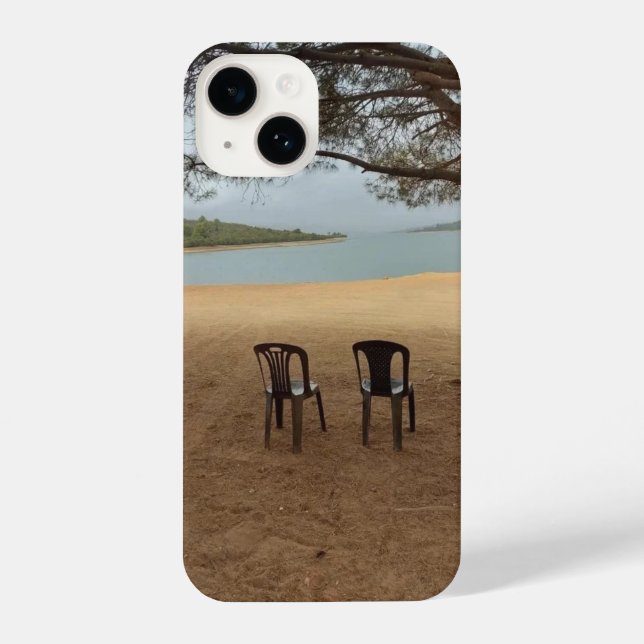 Quiet Conversations by the Lake iPhone Case (Back)