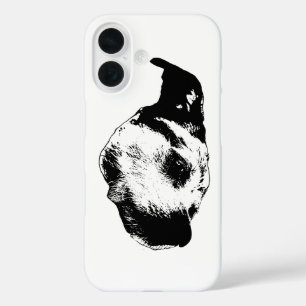 Quiet Daily Gaze — Terrier iPhone 16 Case