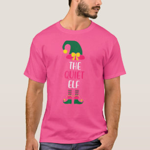 Quiet Elf Family Matching Group Christmas Womens P T-Shirt