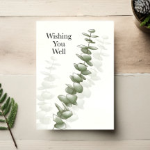 Quiet Eucalyptus — Minimal Get Well Card