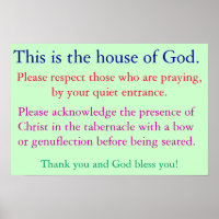 Quiet for prayer