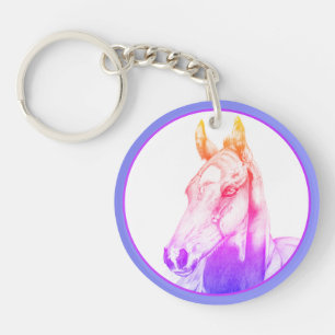 Quiet Gaze (rainbow) Key Ring