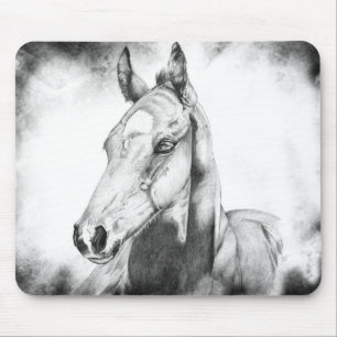 Quiet Gaze with Border Mouse Pad