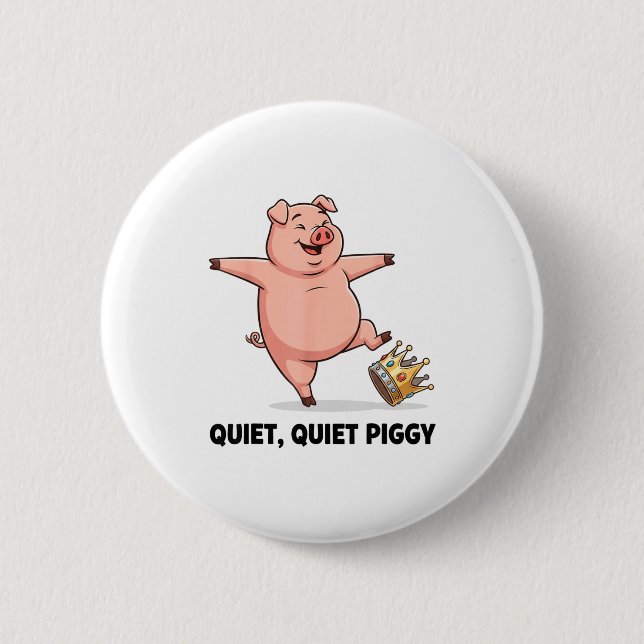 Quiet Ggy Funny Litical Meme Anti-trump Design  6 Cm Round Badge (Front)