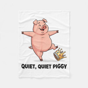 Quiet Ggy Funny Litical Meme Anti-trump Design  Fleece Blanket